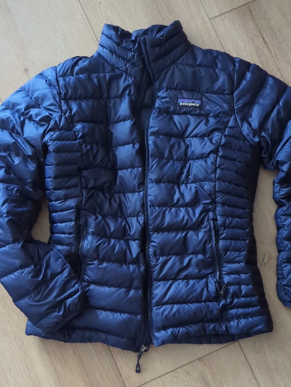 Patagonia Women's Navy Quilted Down Puffer Jacket